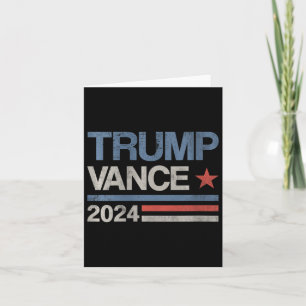 Womens Trump Vance 2024 President Trump Supporter Card
