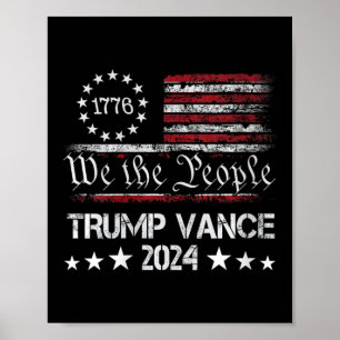 Womens Trump Vance 2024 President Trump Supporter Poster