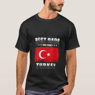 Womens Turkish Dad Best Dads are from Turkey V Nec T-Shirt