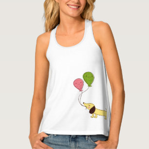 Women's Two sided Dachshund Tank Top