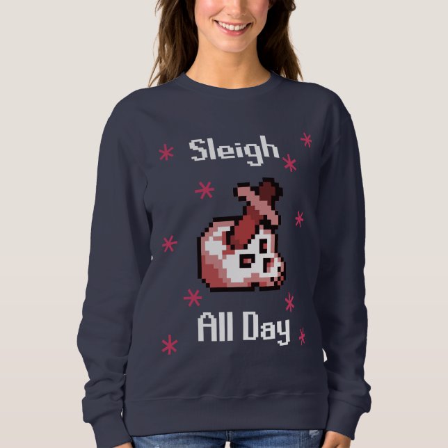 Women's Ugly Christmas Sweater Runescape (Front)