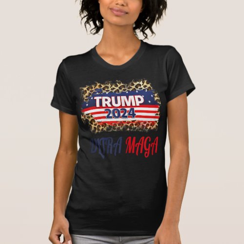 Womens Ultra MAGA Funny Anti Biden US Flag Pro Tru T_Shirt