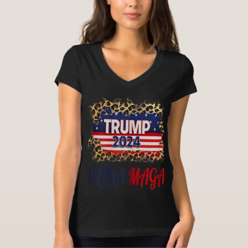 Womens Ultra MAGA Funny Anti Biden US Flag Pro Tru T_Shirt