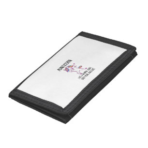 Womens Unicorn Aunt Aunticorn Like a Normal Aunt O Tri-fold Wallet
