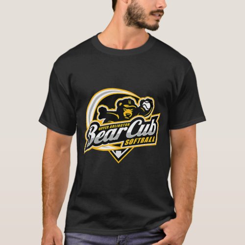 Womens Upper Arlington Bear Cub Softball Logo V_Ne T_Shirt