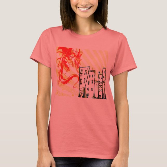 Women's Urban Dragon T-Shirt (Front)