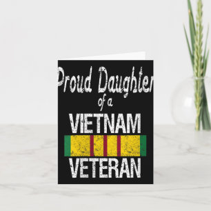 Womens Us Military Family - Proud Daughter Of A Vi Card