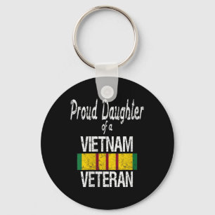 Womens Us Military Family - Proud Daughter Of A Vi Keychain