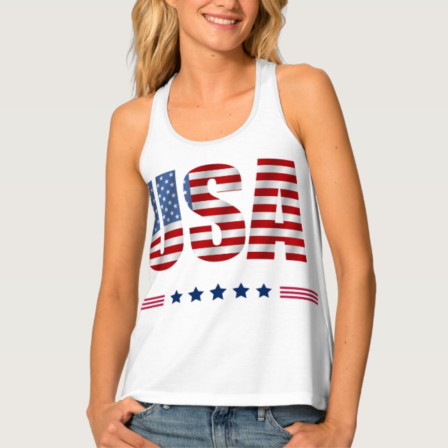 Women's USA Tank Top (Front)