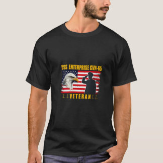 Womens USS Enterprise Aircraft Carrier Veterans Fa T-Shirt