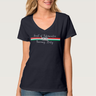 Women's V-Neck Feast of Tabernacles Italy tee