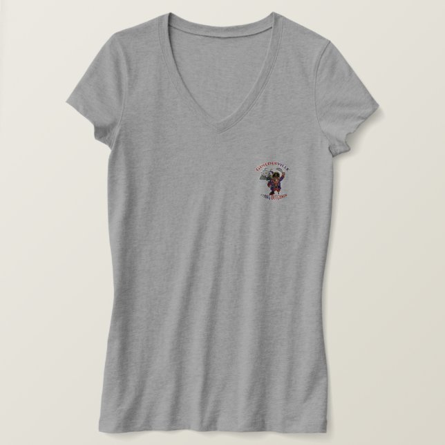 Women's V Neck tee (Design Front)