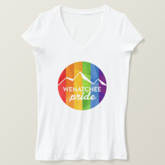 Women's V-Neck Wenatchee Pride shirt