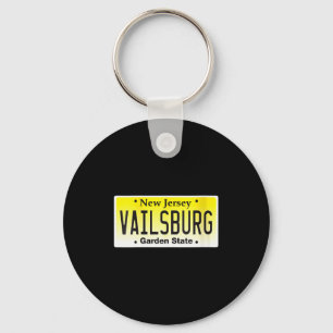 Womens Vailsburg Newark Nj City New Jersey License Keychain