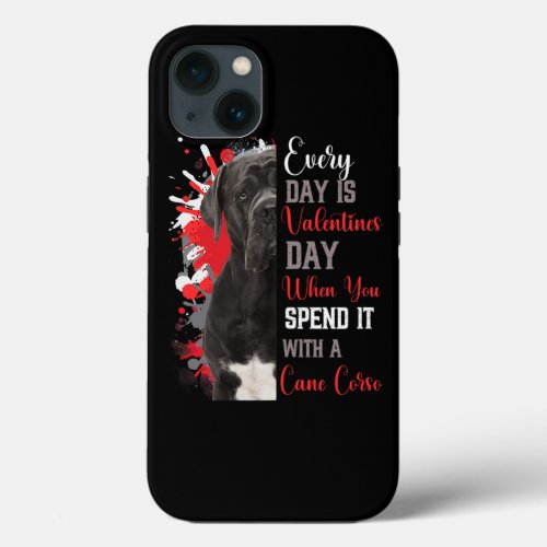 Womens Valentines Day Cane Corso Mom Mother Large  iPhone 13 Case