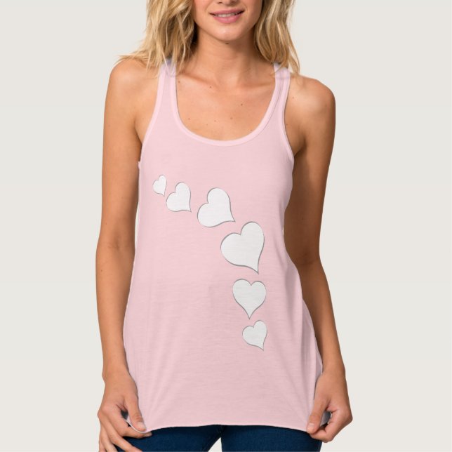 Women's Valentine's Shirt Lady's Love Tank Top (Front)