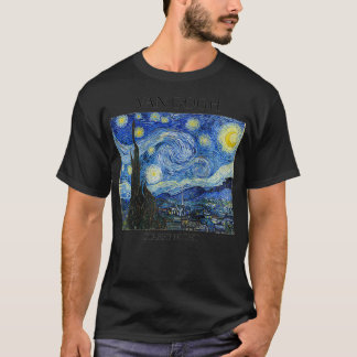 Womens Van Gogh Starry Night Impressionist Art Vin T-Shirt