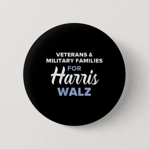 Womens Veterans And Military Families For Harris W Button