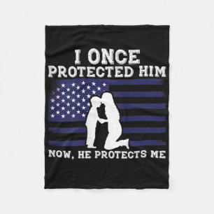 Womens Veterans Day American Flag Army Proud Milit Fleece Blanket