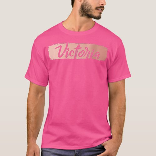 Womens Victoria name tag VNeck  T_Shirt
