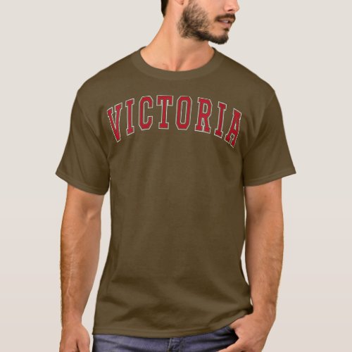 Womens Victoria Texas Souvenir Sport College Style T_Shirt