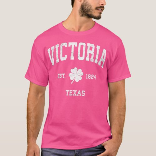 Womens Victoria Texas Vintage Shamrock Sports VNec T_Shirt