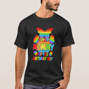 Womens Video Game Pop It Mommy Of Birthday Boys Ga T-Shirt
