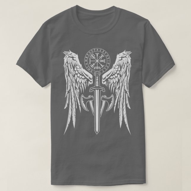 Womens Viking Valhalla Valkyrie Wings Norse Mythol T-Shirt (Design Front)