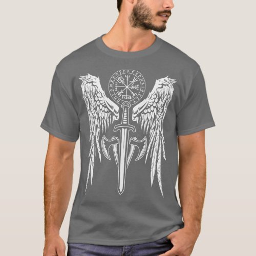 Womens Viking Valhalla Valkyrie Wings Norse Mythol T_Shirt