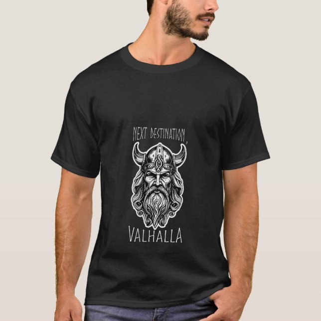 Womens Viking Warrior Scandinavian Nordic Viking U T-Shirt (Front)