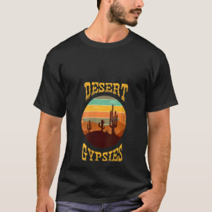 Womens Vintage Arizona Sunset Desert Gypsy Living T-Shirt