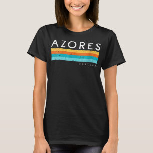 Womens Vintage Azores Portugal Retro Design 275 T-Shirt