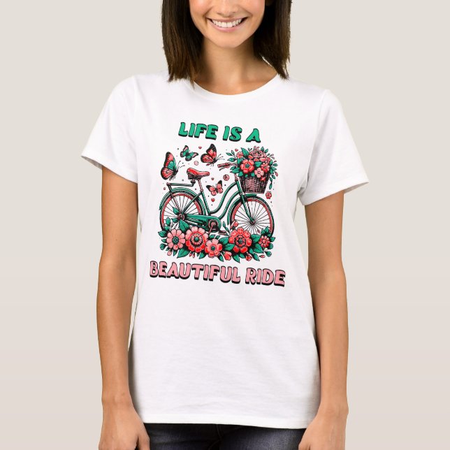 Women's vintage bicycle  T-Shirt (Front)
