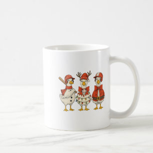 Womens Vintage Christmas Baseball Goose Merry Chri Coffee Mug
