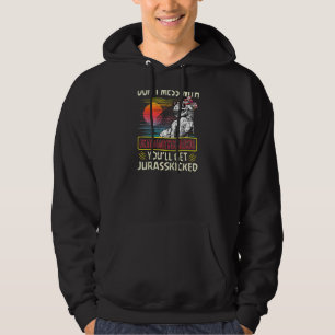 Womens Vintage Grandmothersaurus Retro Dinosaurs Hoodie