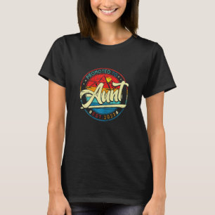 Womens Vintage New Mom Promoted To Aunt Est 2023 T-Shirt