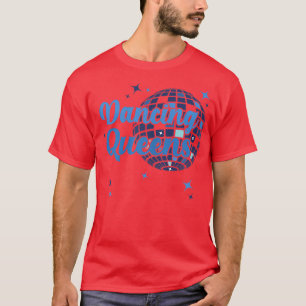 Womens Vintage Retro Dancing Queens Bachelorette P T-Shirt
