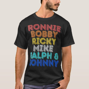 Womens Vintage Retro Ronnie Bobby Ricky Mike Ralph T-Shirt