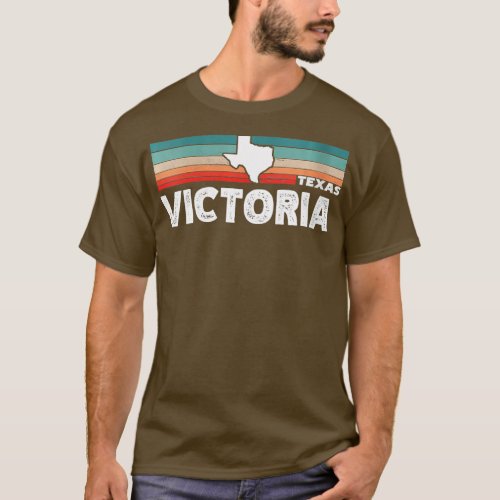 Womens Vintage Retro Victoria TX Tourist Native Te T_Shirt