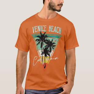 Womens Vintage Venice Beach California Distressed T-Shirt