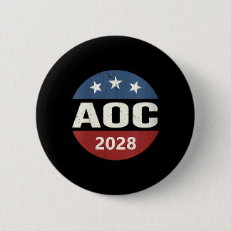 Womens Vintage Vote Alexandria Ocasio-cortez Presi Button