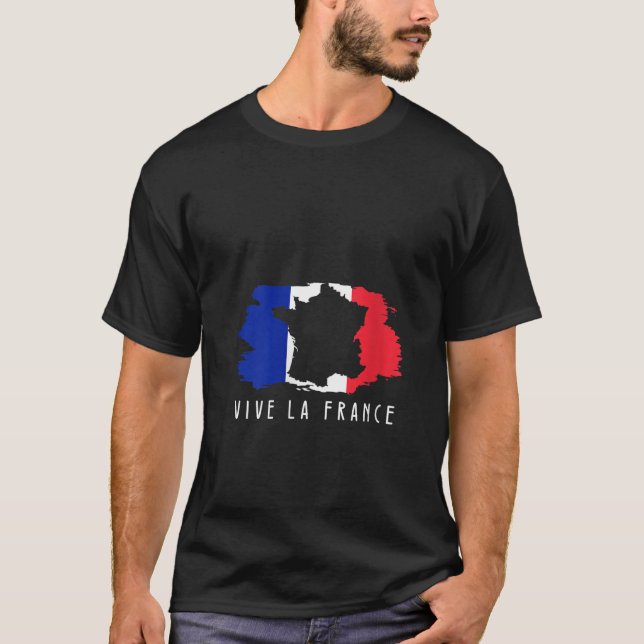 Womens Vive la france French Flag Bastille Day 202 T-Shirt (Front)