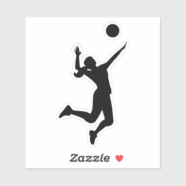 women's volleyball figure sticker (Sheet)