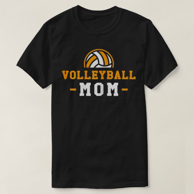 Womens Volleyball Mom Funny Sports Mom Supporter  T-Shirt (Design Front)