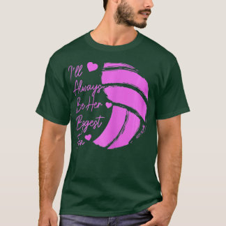 Womens Volleyball Mom Her Biggest Fan Volleyball D T-Shirt