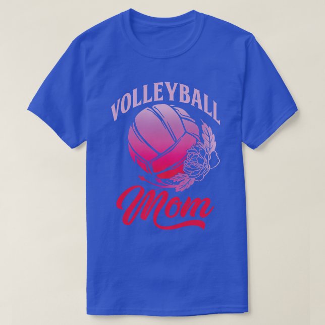 Womens Volleyball Mom Mother Beach Volleyball Play T-Shirt (Design Front)
