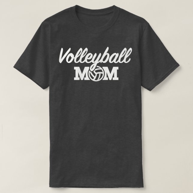 Womens Volleyball mom T-Shirt (Design Front)