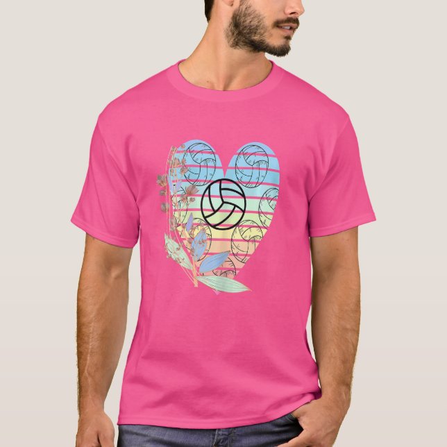 Womens Volleyball Retro Style Cute Mother's Day Vo T-Shirt (Front)
