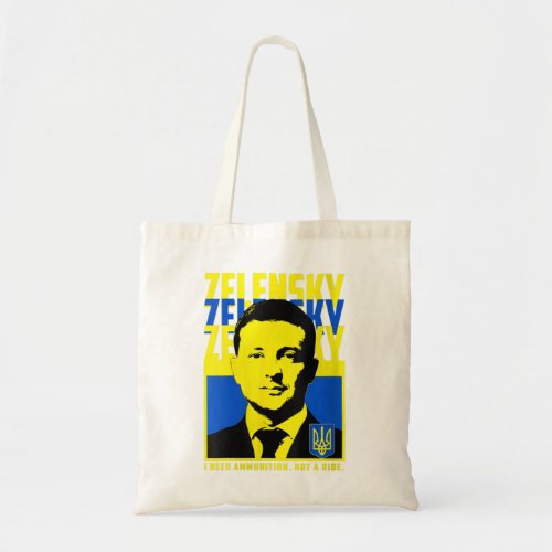 Womens Volodymyr Zelensky Ukraine Ukrainian Flag V Tote Bag