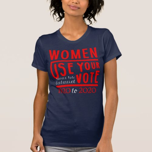 Womens Vote Centennial Womens Voting Rights T_Shirt